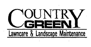 COUNTRY GREEN LAWNCARE & LANDSCAPE MAINTENANCE logo