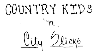 COUNTRY KIDS -N- CITY SLICKS logo