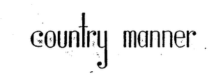 COUNTRY MANNER logo