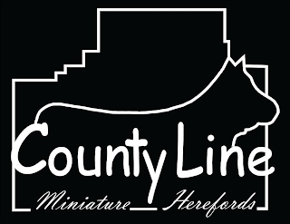 COUNTY LINE MINIATURE HEREFORDS logo