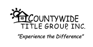 COUNTYWIDE TITLE GROUP, INC. "EXPERIENCE THE DIFFERENCE" logo