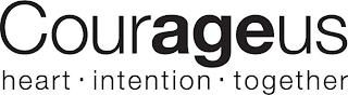 COURAGEUS HEART INTENTION TOGETHER logo