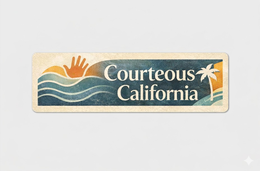 COURTEOUS CALIFORNIA logo