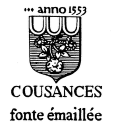 COUSANCES FONTE EMAILLEE ...ANNO 1553