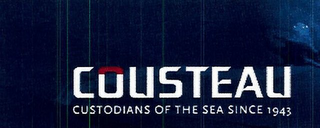 COUSTEAU CUSTODIANS OF THE SEA SINCE 1943 logo