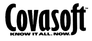 COVASOFT KNOW IT ALL. NOW. logo