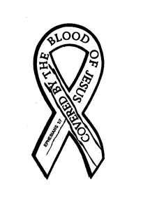 COVERED BY THE BLOOD OF JESUS EPHESIANS 1:7 logo