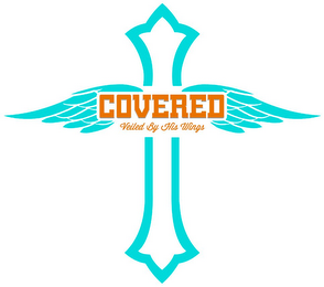 COVERED VEILED BY HIS WINGS logo