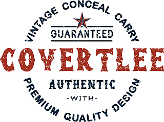 COVERTLEE VINTAGE CONCEAL CARRY GUARANTEED AUTHENTIC WITH PREMIUM QUALITY DESIGN logo