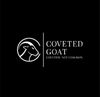 COVETED GOAT COVETED. NOT COMMON. logo