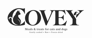 COVEY MEALS & TREATS FOR CATS AND DOGS GENTLY COOKED · RAW · FREEZE-DRIED logo