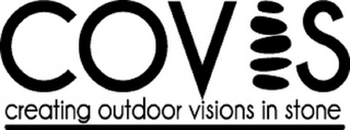 COVIS CREATING OUTDOOR VISIONS IN STONE logo