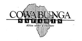 COWABUNGA SAFARIS AFRICA UNDER A RAINBOW logo