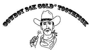 COWBOY 24K GOLD TOOTHPICK logo