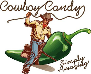 COWBOY CANDY SIMPLY AMAZING logo