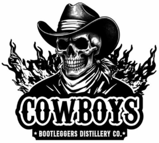 COWBOYS BOOTLEGGERS DISTILLERY CO. logo