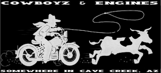 COWBOYZ AND ENGINES SOMEWHERE IN CAVE CREEK, AZ logo