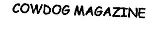 COWDOG MAGAZINE logo