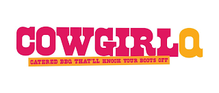 COWGIRLQ CATERED BBQ THAT'LL KNOCK YOUR BOOTS OFF logo