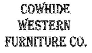 COWHIDE WESTERN FURNITURE CO. logo