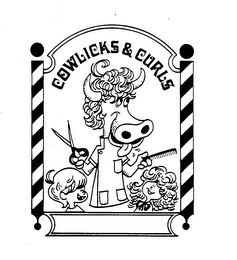 COWLICKS & CURLS FAMILY HAIRSTYLING logo