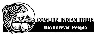 COWLITZ INDIAN TRIBE THE FOREVER PEOPLE logo