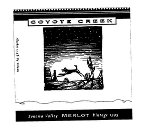 COYOTE CREEK SONOMA VALLEY MERLOT VINTAGE 1995 logo