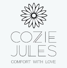 COZIE JULES COMFORT WITH LOVE logo