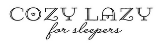 COZY LAZY FOR SLEEPERS logo