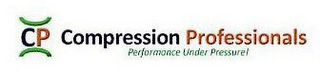 CP COMPRESSION PROFESSIONALS PERFORMANCE UNDER PRESSURE! logo