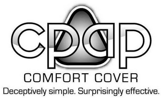 CPAP COMFORT COVER DECEPTIVELY SIMPLE. SURPRISINGLY EFFECTIVE. logo