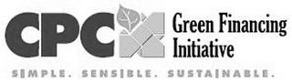 CPC GREEN FINANCING INITIATIVE SIMPLE. SENSIBLE. SUSTAINABLE. logo