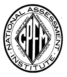 CPFM CERTIFIED PROFESSIONAL FOOD MANAGER NATIONAL.ASSESSMENT.INSTITUTE logo