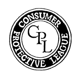 CPL CONSUMER PROTECTIVE LEAGUE logo