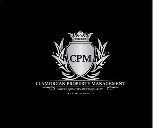 CPM CLAMORGAN PROPERTY MANAGEMENT WHEREQUANTITY MEETS QUALITY ESTABLISHED 2015 logo