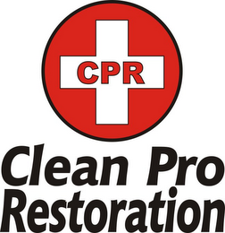 CPR CLEAN PRO RESTORATION logo