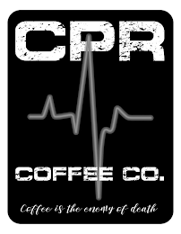 CPR COFFEE CO. COFFEE IS THE ENEMY OF DEATH logo