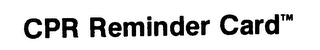 CPR REMINDER CARD TM logo