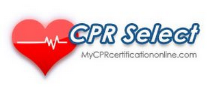 CPR SELECT MYCPRCERTIFICATIONONLINE.COM logo