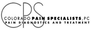 CPS COLORADO PAIN SPECIALISTS, PC PAIN DIAGNOSTICS AND TREATMENT logo