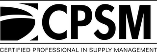 CPSM CERTIFIED PROFESSIONAL IN SUPPLY MANAGEMENT logo