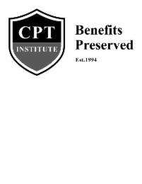 CPT INSTITUTE BENEFITS PRESERVED EST. 1994 logo