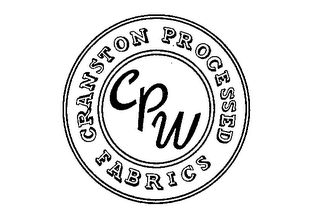 CPW CRANSTON PROCESSED FABRICS logo