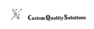 CQS CUSTOM QUALITY SOLUTIONS logo