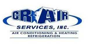 CR AIR SERVICES, INC. AIR CONDITIONING & HEATING REFRIGERATION logo