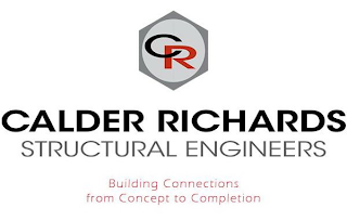 CR CALDER RICHARDS STRUCTURAL ENGINEERS BUILDING CONNECTIONS FROM CONCEPT TO COMPLETION logo