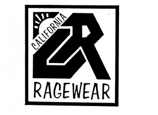 CR CALIFORNIA RAGEWEAR logo