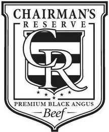 CR CHAIRMAN'S RESERVE PREMIUM BLACK ANGUS BEEF logo