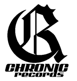 CR CHRONIC RECORDS logo