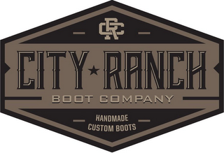 CR CITY RANCH BOOT COMPANY HANDMADE CUSTOM BOOTS logo